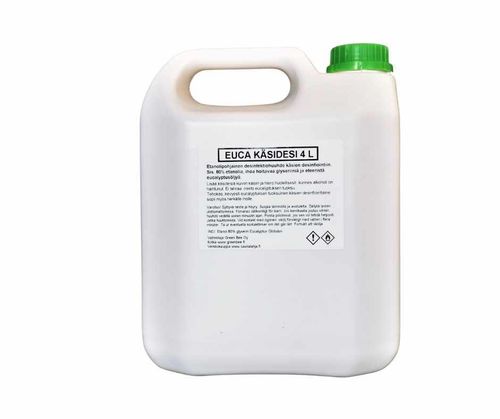Euca hand sanitizer 4 liter container